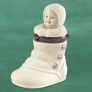 Take The First Step Hinged Box Snow baby Christmas ornament